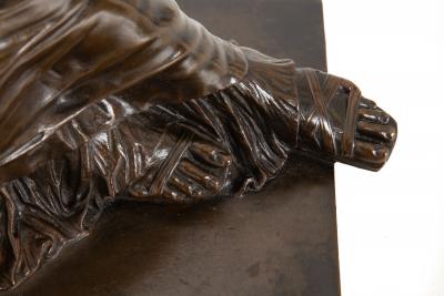 French Bronze Sculpture Dying Lucretia 1868 by Jean Baptiste Clesinger