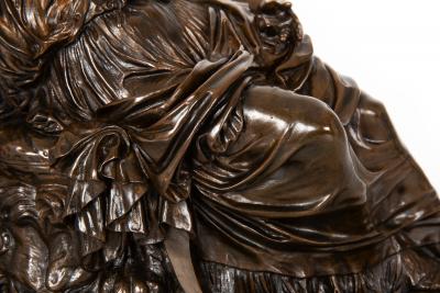 French Bronze Sculpture Dying Lucretia 1868 by Jean Baptiste Clesinger