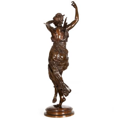 French Bronze Sculpture La Danse by Eugene Delaplanche