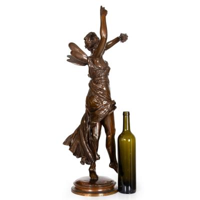 French Bronze Sculpture La Danse by Eugene Delaplanche