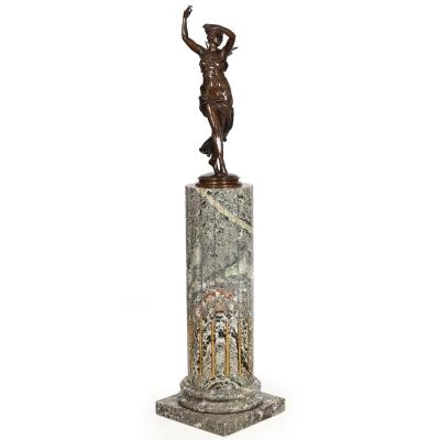 French Bronze Sculpture La Danse by Eugene Delaplanche