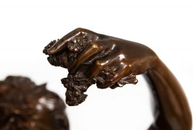 French Bronze Sculpture La Danse by Eugene Delaplanche