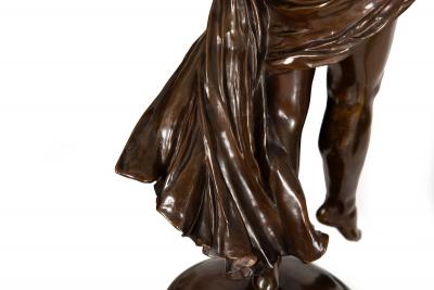 French Bronze Sculpture La Danse by Eugene Delaplanche