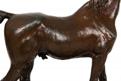French Bronze Sculpture of Arabian Stallion Rainbow by Christophe Fratin