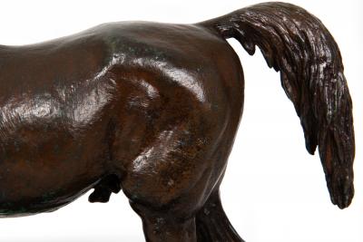 French Bronze Sculpture of Arabian Stallion Rainbow by Christophe Fratin