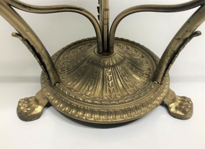 French Bronze and Onyx Side Table