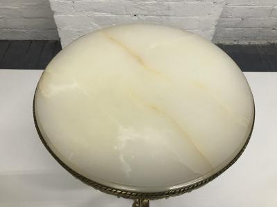French Bronze and Onyx Side Table