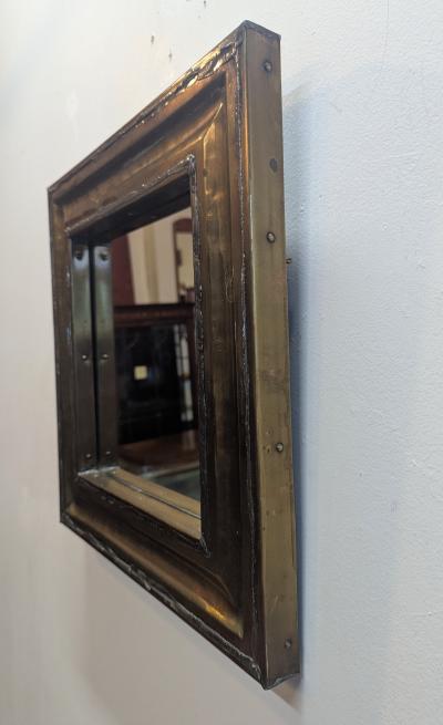 French Brutalist Mid Century Mirror