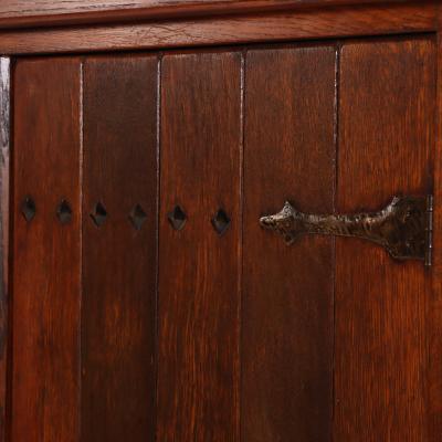 French Brutalist Oak Cabinet C 1960