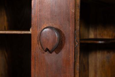 French Brutalist Pine Sideboard
