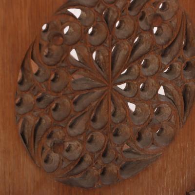 French Brutalist Style Carved Oak Table C 1930