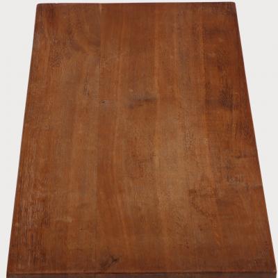 French Brutalist Style Carved Oak Table C 1930
