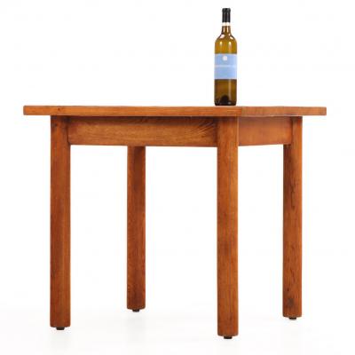 French Brutalist Style Oak Table C 1960
