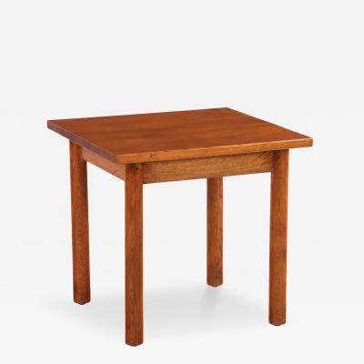 French Brutalist Style Oak Table C 1960