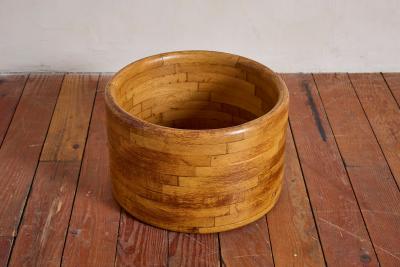 French Butcher Block Coffee Table 1970s