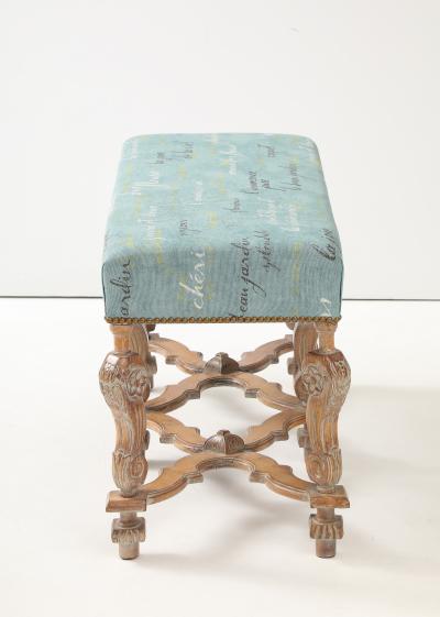 French Carved Oak Bench