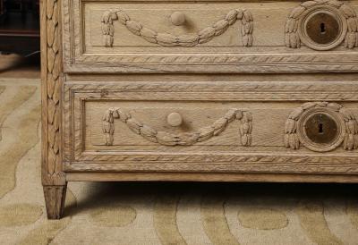 French Carved Oak Commode