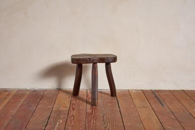 French Carved Oak Stool