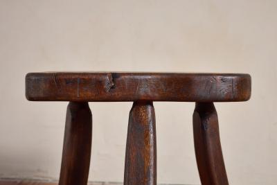 French Carved Oak Stool