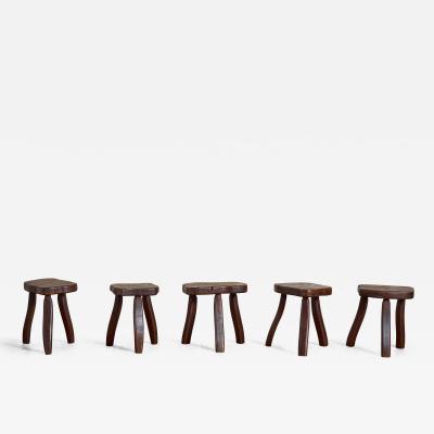French Carved Oak Stool