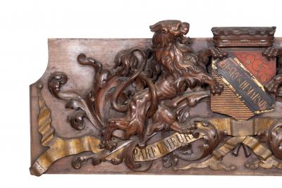 French Carved Walnut Henry Demarson Parfumeure And Savonnier Store Sign
