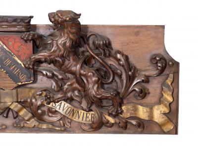 French Carved Walnut Henry Demarson Parfumeure And Savonnier Store Sign