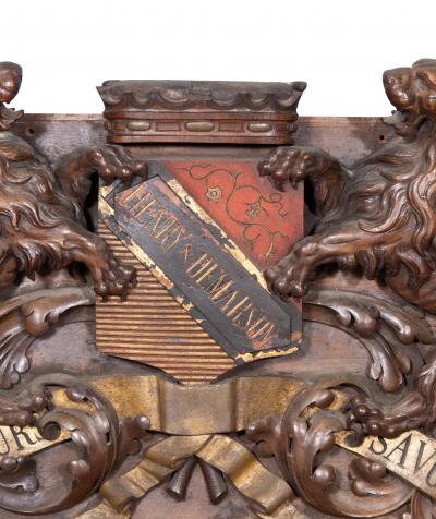French Carved Walnut Henry Demarson Parfumeure And Savonnier Store Sign