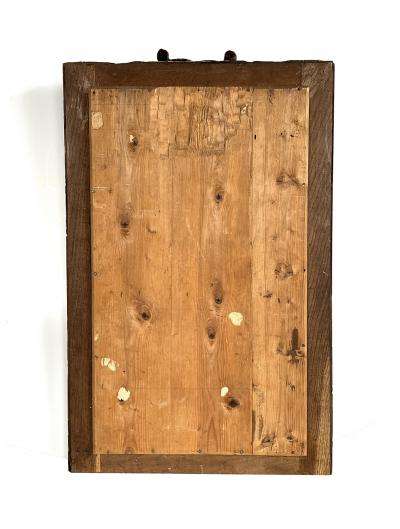 French Carved Walnut Mirror with Meandering Grape Vine