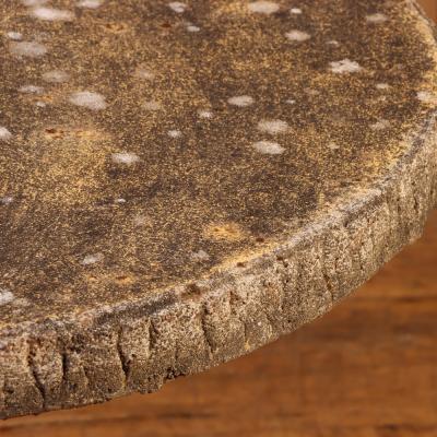 French Cast Stone Faux Bois Garden Table C 1960