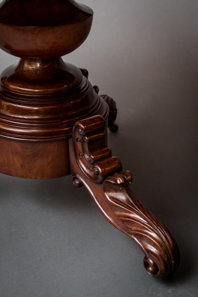 French Center Hall Louis Philippe Marble Top Table