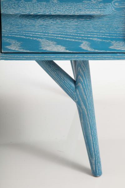 French Cerused Moderne Desk