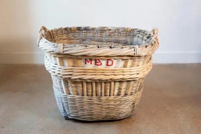 French Champagne Harvesting Basket