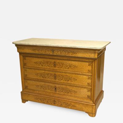 French Charles Birds Eye Maple Chest