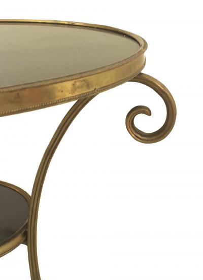 French Charles X Bronze Scroll Table