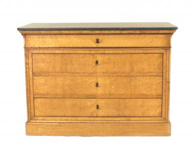 French Charles X Maple Chest