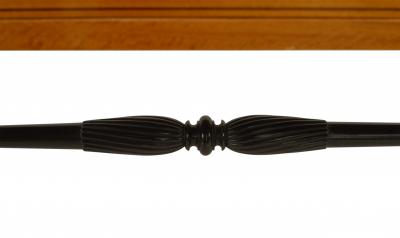 French Charles X Maple Cross Leg Table Desk