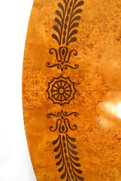 French Charles X Style Maple Top Center Table