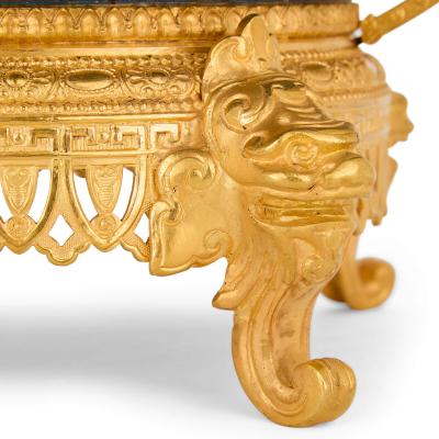 French Chinoiserie Style Cloisonn Enamel and Ormolu Jardini re