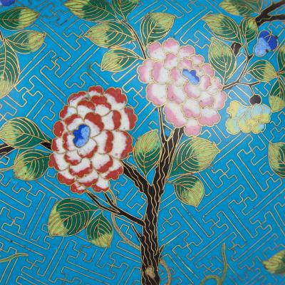 French Chinoiserie Style Cloisonn Enamel and Ormolu Jardini re
