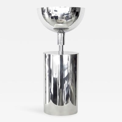 French Chrome Plated Circa 1970 Table Lamp