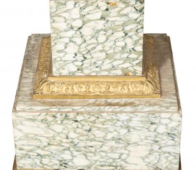 French Cipollino Marble Pedestal