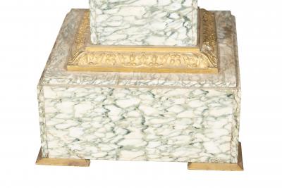 French Cipollino Marble Pedestal