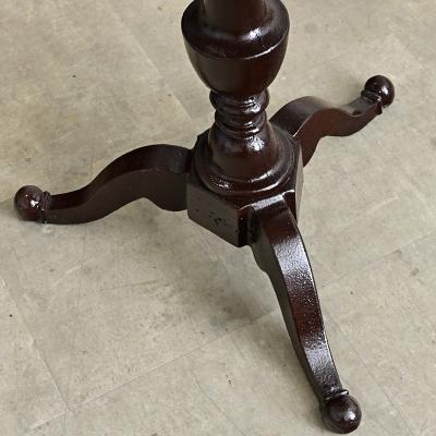 French Circa 1900 Cast Iron Garden Table in New Powder coat