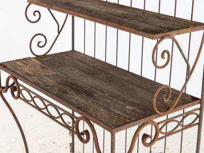 French Circa 1930 Wrought Iron tag re Boulangerie Racks