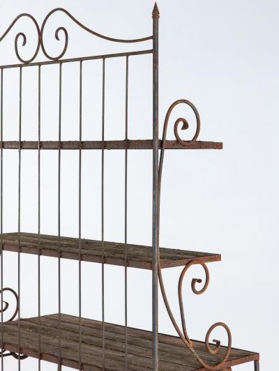 French Circa 1930 Wrought Iron tag re Boulangerie Racks