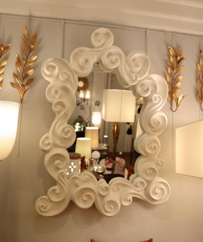 French Cloud Mirror circa 1980 Signed