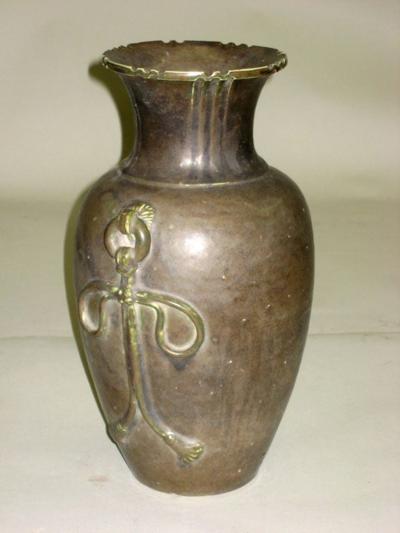 French Colonial Mid Century Modern Neoclassical Ceramic Vase Urn