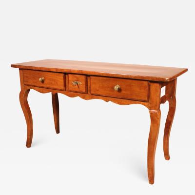 French Console Louis XV In Cherry Wood 19 Century