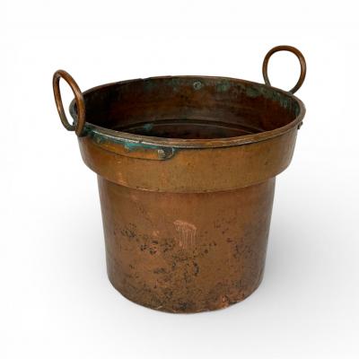 French Copper Vessel with Ring Handles