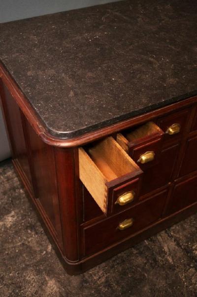 French Counter with Marble Top